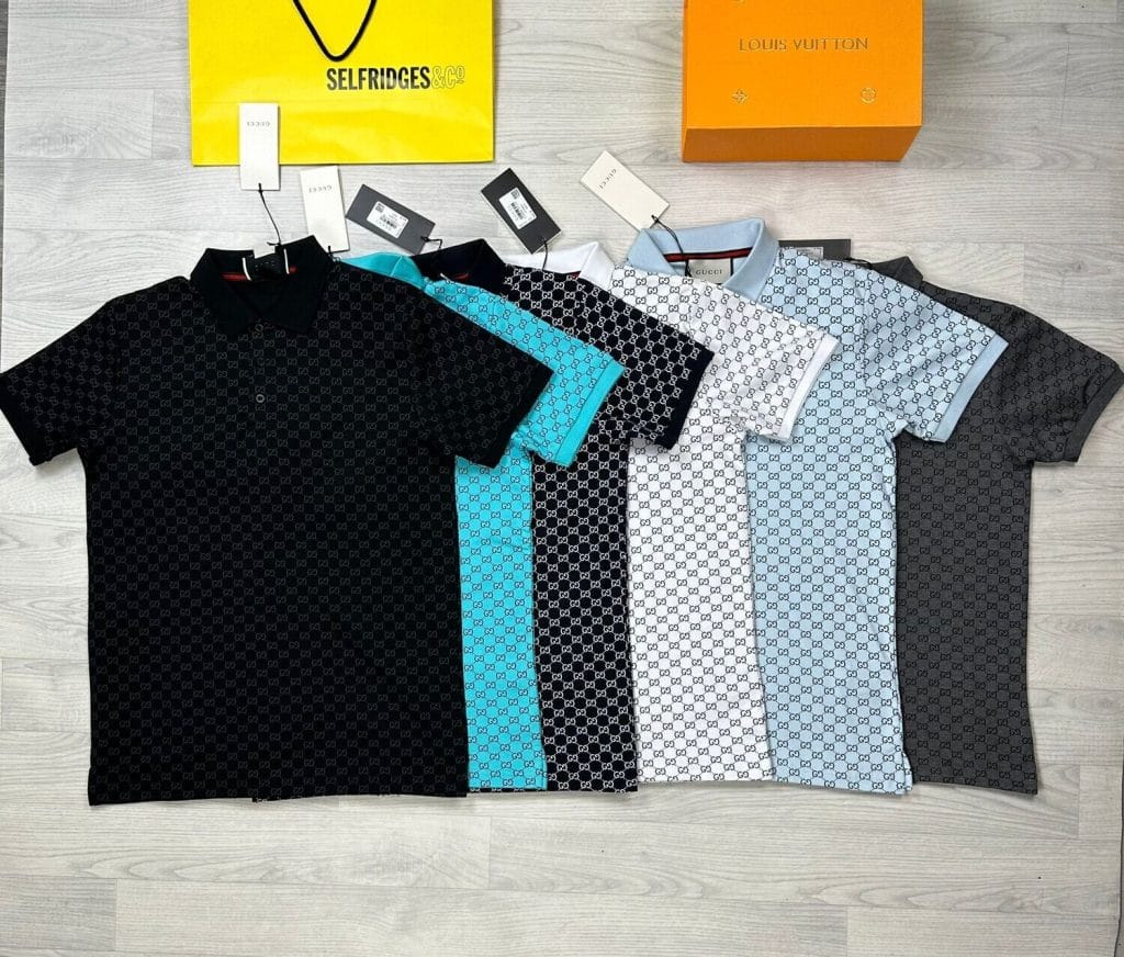 Gucci Block Printed Polo Half Sleeves T-Shirt