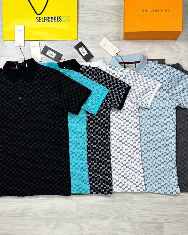 Gucci Block Printed Polo Half Sleeves T-Shirt