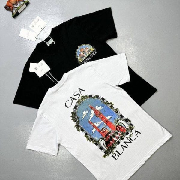 Casablanca Vue De Damas T-shirts in white color