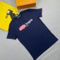 Palm Angels Sprayed Men’s Tshirt Print in navy blue color