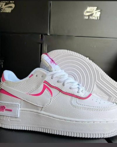 Nike Airforce-Shadow White Pink Women’s Rep Trainers Sale UK