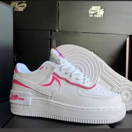 Nike Airforce-Shadow White Pink Women’s Rep Trainers Sale UK