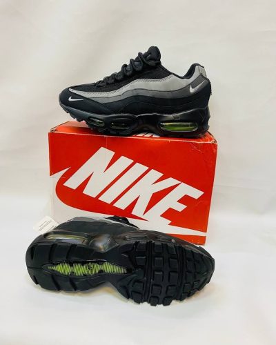 Nike Air Max 95/110 Black Volt Green Reflective Safari Shoe