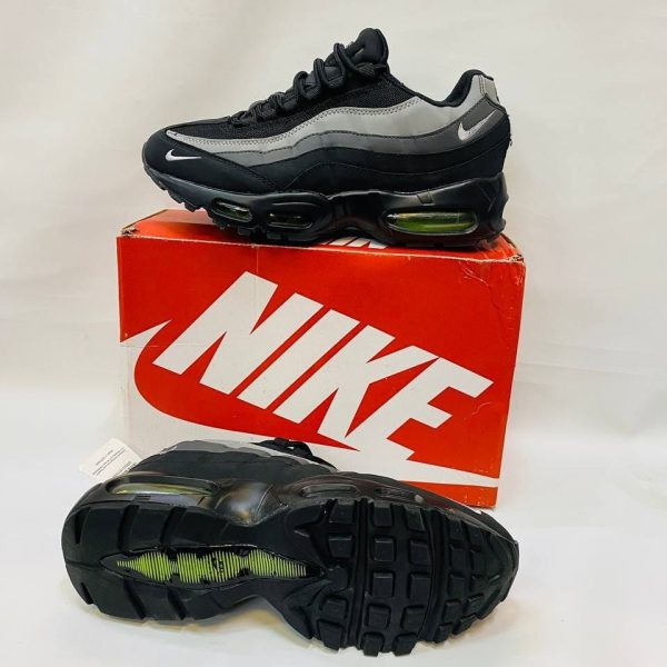 Nike Air Max 95/110 Black Volt Green Reflective Safari Shoe