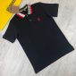 Burberry Talsworth Men’s Polo Shirt Cotton Pique, Logo Printed, Point Collar in Black Colour