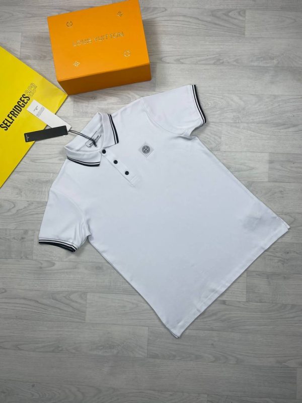 Stone Island Polo Shirt in Grey Color Stone Island Polo Shirt in Grey Color