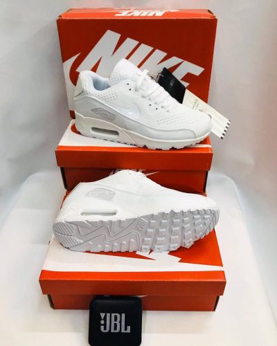 Nike Air Max 90s GS White Chlorine Blue Trainers