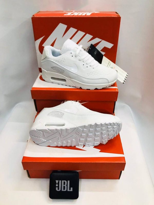 Nike Air Max 90s GS White Chlorine Blue Trainers