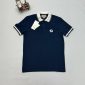 Gucci Polo T-Shirt With Interlocking G Logo innavy blue color