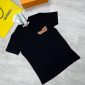 Off White Men Women Replica Multi Logo Tee Shirts in black color