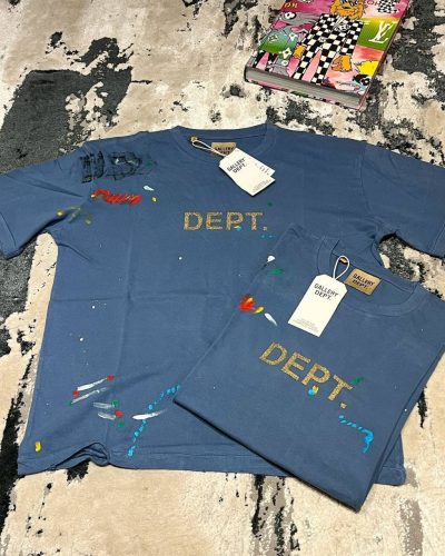 Gallery Dept T-shirts in Deep Blue Color