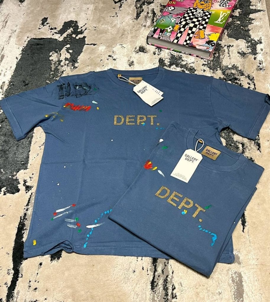 Gallery Dept T-shirts in Deep Blue Color