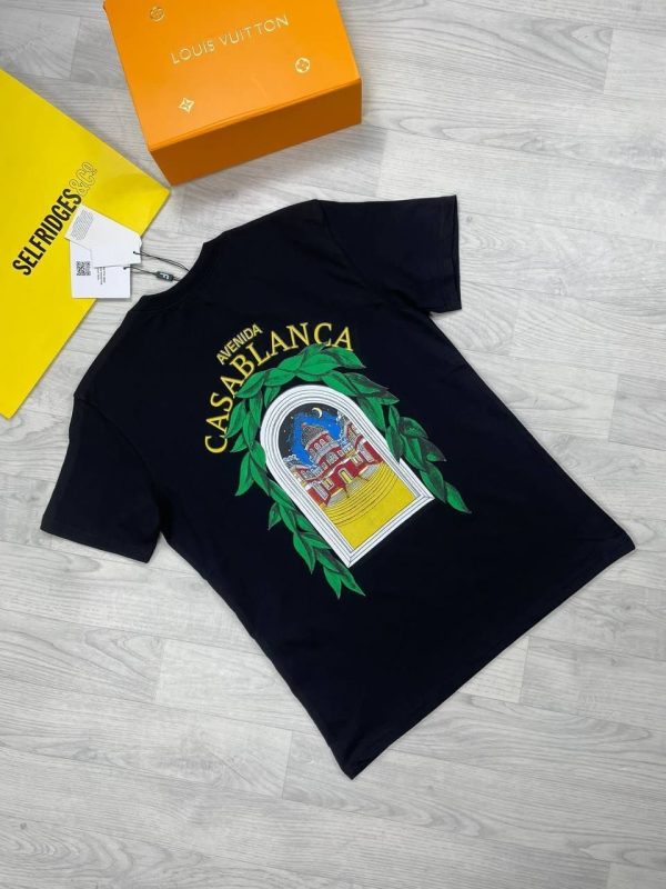 Casablanca Avenida Outfit T-Shirt in black color Casablanca Avenida Outfit T-Shirt in black color