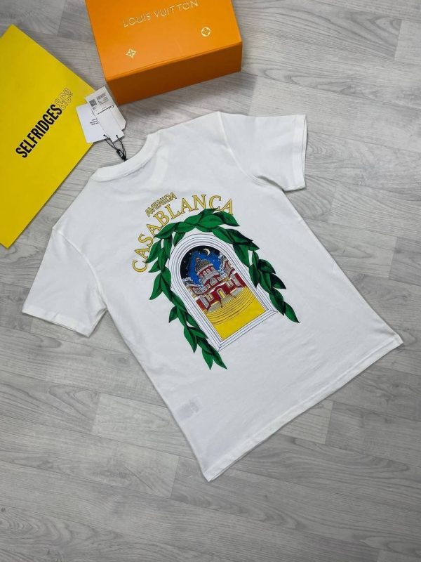 Casablanca Avenida Outfit T-Shirt in white color Casablanca Avenida Outfit T-Shirt in white color