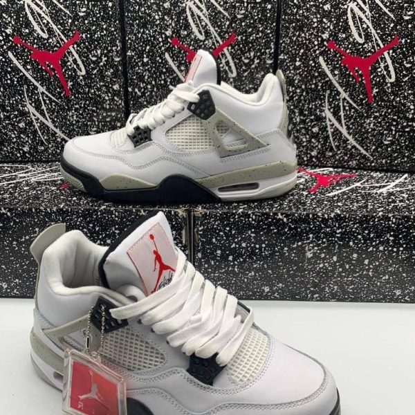 Nike Air Jordan 4 Men Trainers White Cement