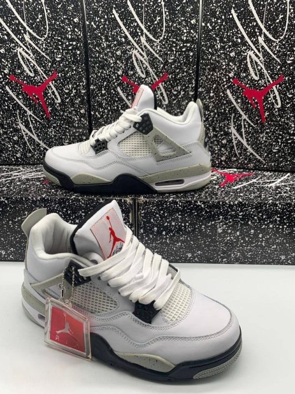 Nike Air Jordan 4 Men Trainers White Cement