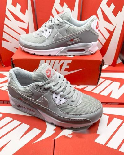 Nike Air Max 90s Smoke Grey Red Men’s Amax90 Sneakers