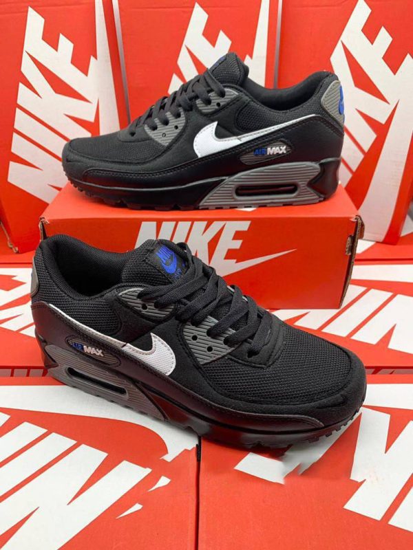 Nike Air Max 90’s Black Iron Grey Blue Men Reps Sneakers UK Nike Air Max 90’s Black Iron Grey Blue Men Reps Sneakers UK