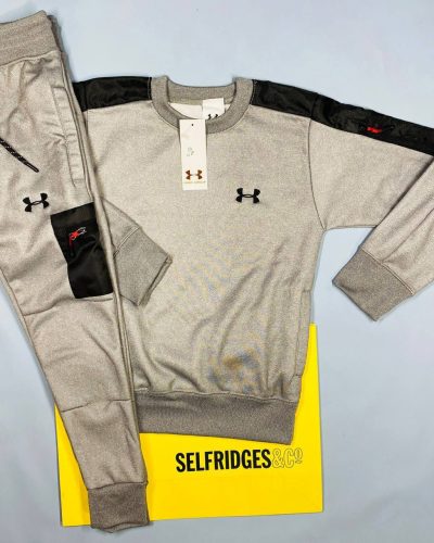 Under Armour Kids Tracksuit in grey color