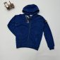 Stone Island Zip Up Hoodies in navy blue Color