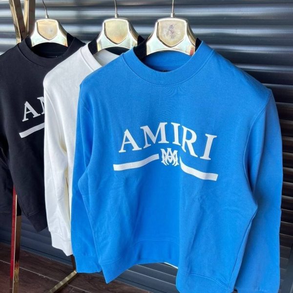 Amiri Men Women Jumpers in blue black and white color