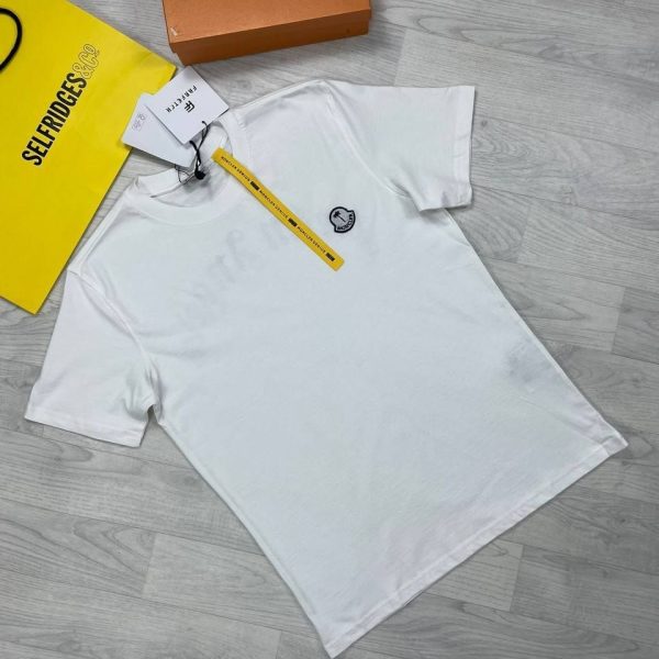 Moncler X Palm Angels Men's Women's Replica T-shirts in white color