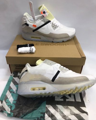 Nike X Off White Air Max 90s Ice White Men