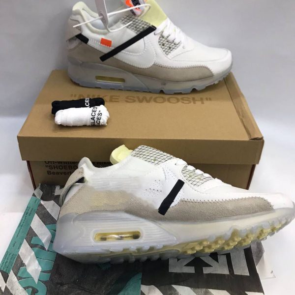 Nike X Off White Air Max 90s Ice White Men