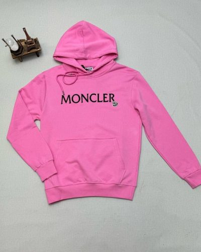 Moncler Hoodies in pink Color