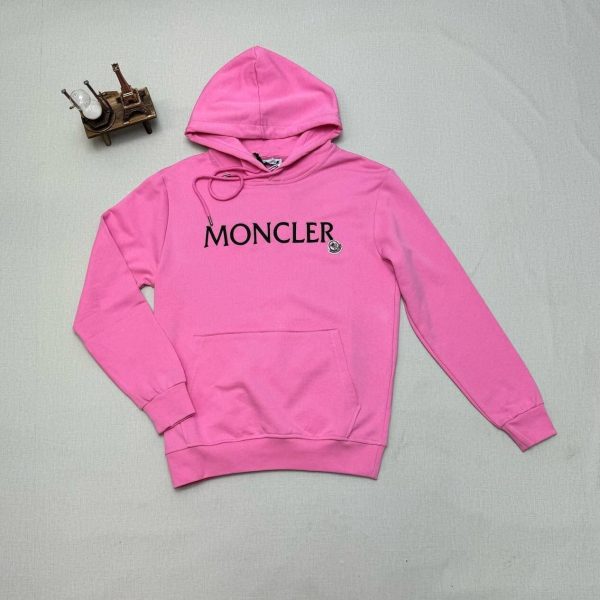 Moncler Hoodies in pink Color