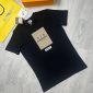 Burberry London England Classic Tshirt For Men Flocked Logo Printed in black color