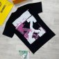 OFF White Tee Shirt Clothing shirts Pink Acrylic Arrow T-shirts in black color