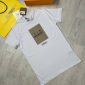 Burberry London England Classic Tshirt For Men Flocked Logo Printed in white color