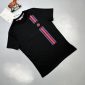 Moncler Stripe Logo T-Shirt in Black color