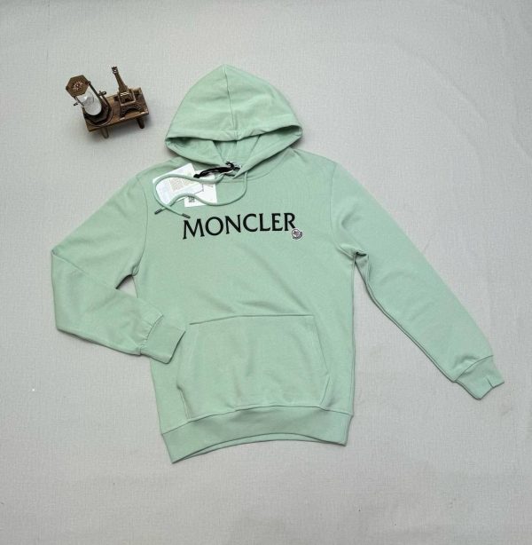 Moncler Hoodies in sea green Color Moncler Hoodies in sea green Color