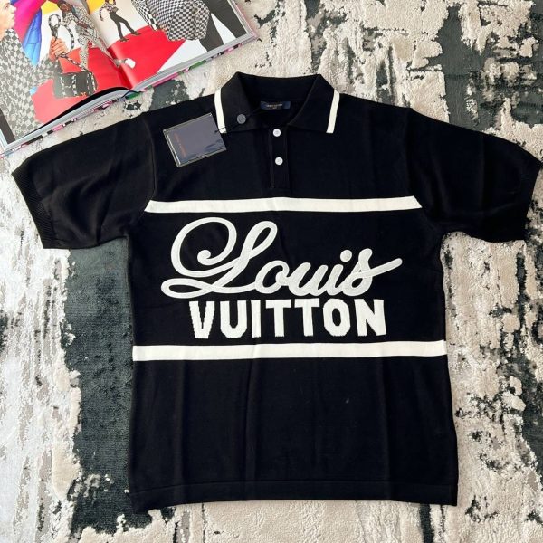 Louis Vuitton Polo Shirt in Black Colour