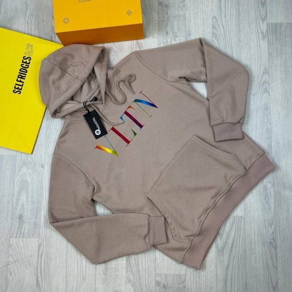 Valentino VLTN Hoodies in beige color