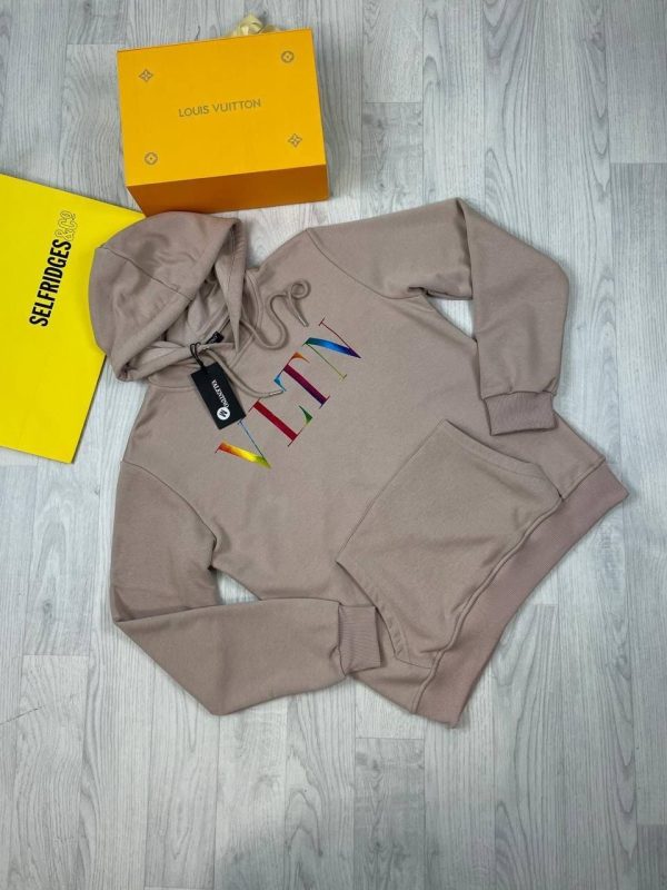 Valentino VLTN Hoodies in beige color