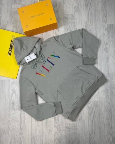 Valentino VLTN Hoodies in grey color