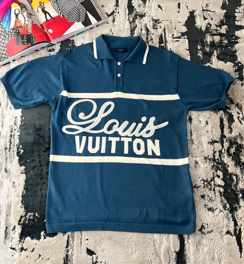 Louis Vuitton Polo Shirt in Blue Colour