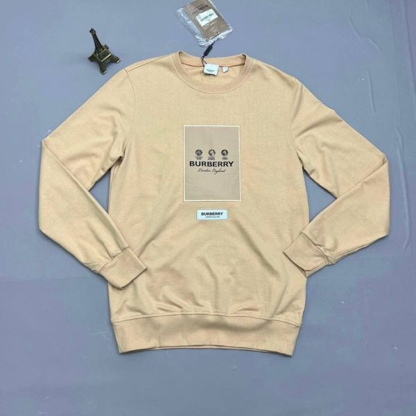 Burberry London England Men Women Wool Jumpers in beige color