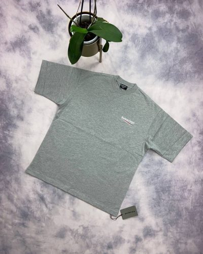Balenciaga Men Women Replica Tshirts in grey color