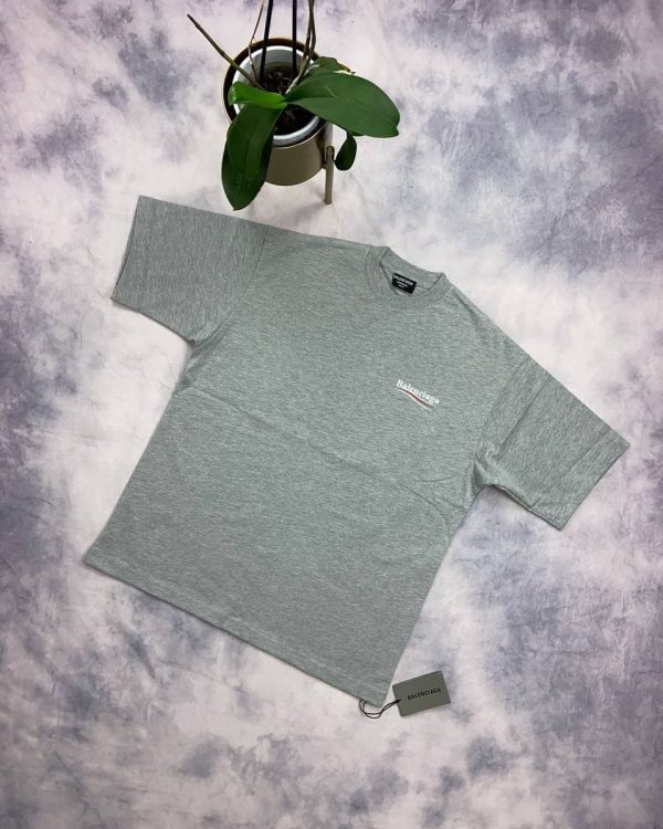 Balenciaga Men Women Replica Tshirts in grey color