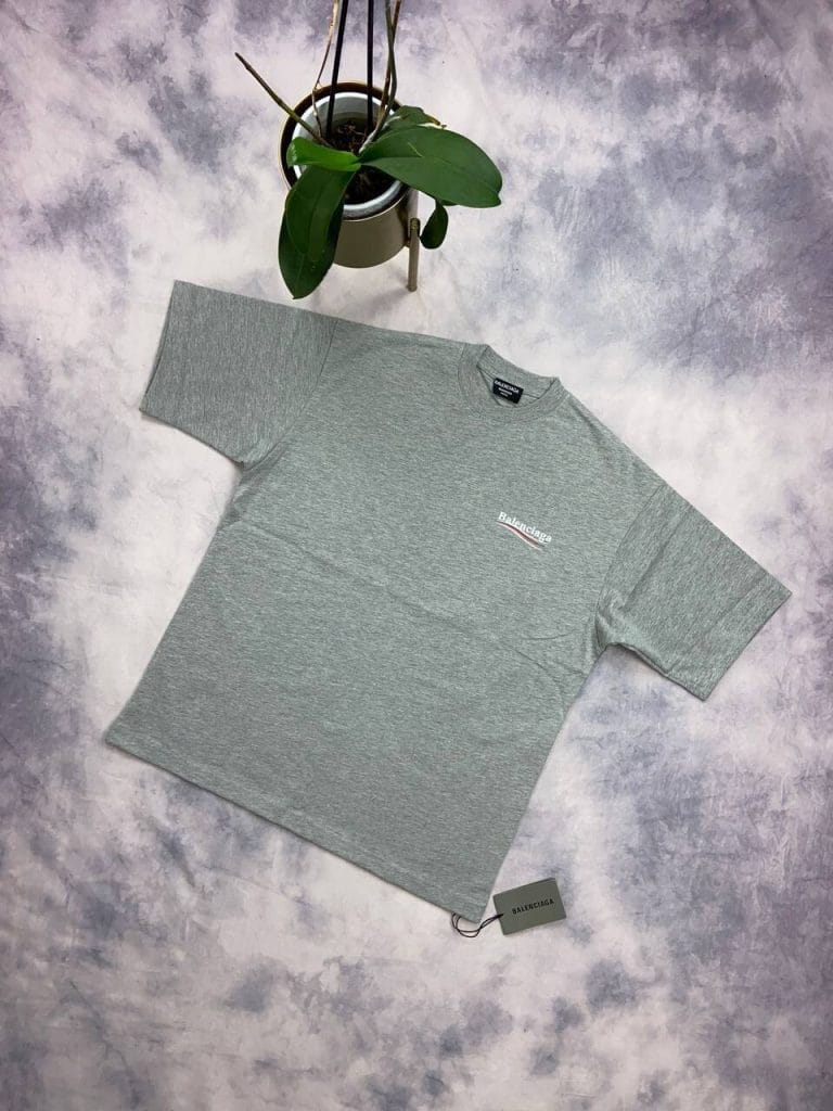 Balenciaga Men Women Replica Tshirts in grey color