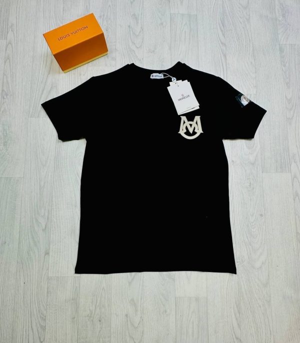 Moncler Men Women Tshirts in black color Moncler Men Women Tshirts in black color