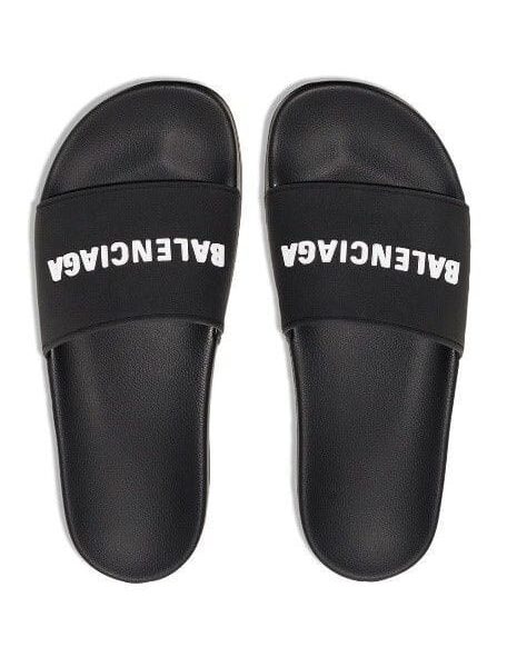 Balenciaga Men’s Replica Sliders Black Pool