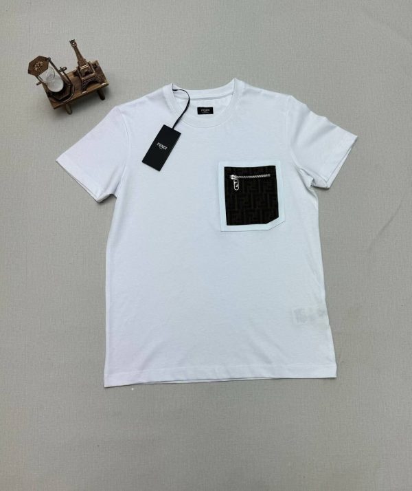 Fendi T-Shirts in wite Color Fendi T-Shirts in wite Color