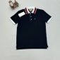 Gucci Piquet Polo T-Shirt With Double G Logo Cotton In Black