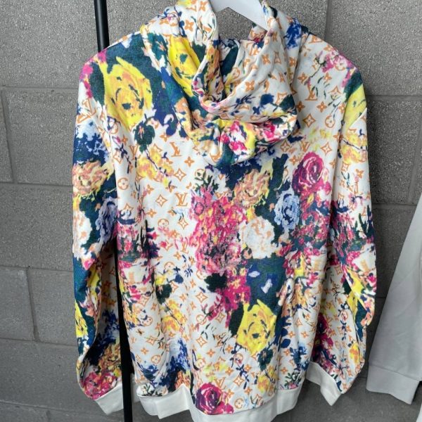 Louis Vuitton Men's Women's Floral Monogram Hoodie