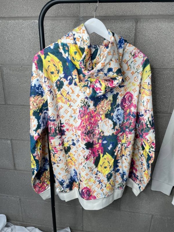 Louis Vuitton Men's Women's Floral Monogram Hoodie